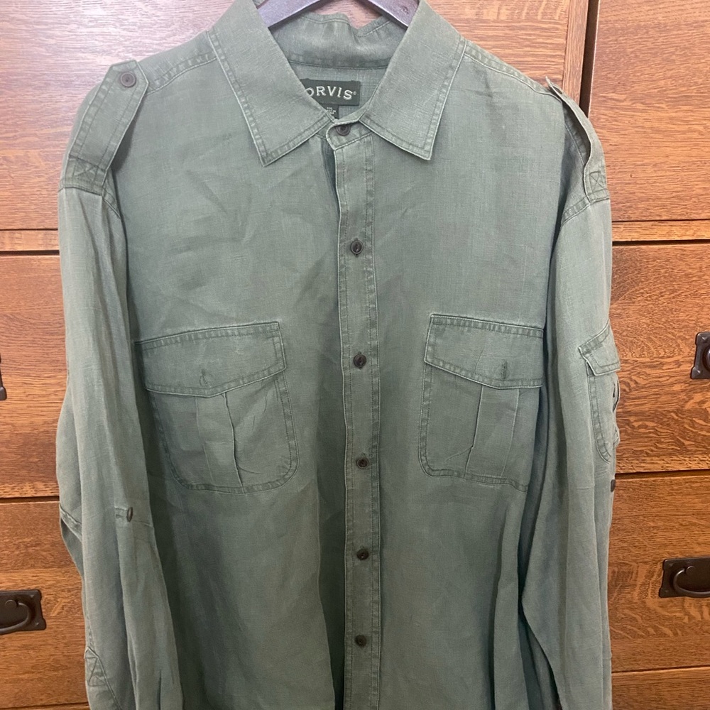 Orvis XXL button down